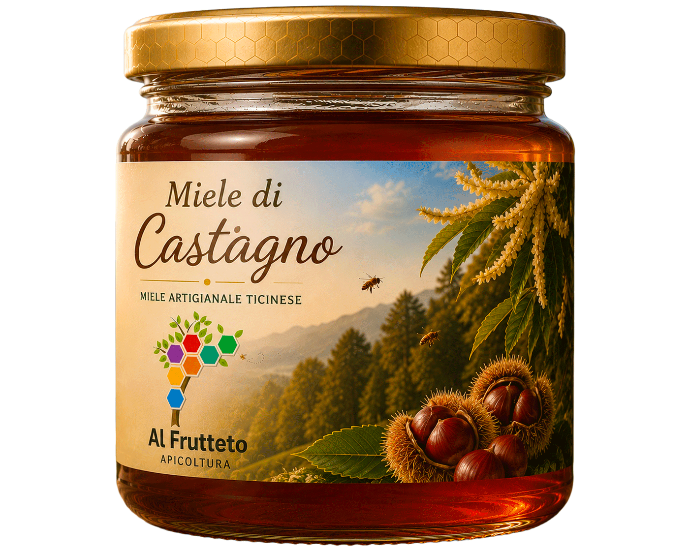 Vasetto di miele di castagno ticinese di Al Frutteto Apicoltura