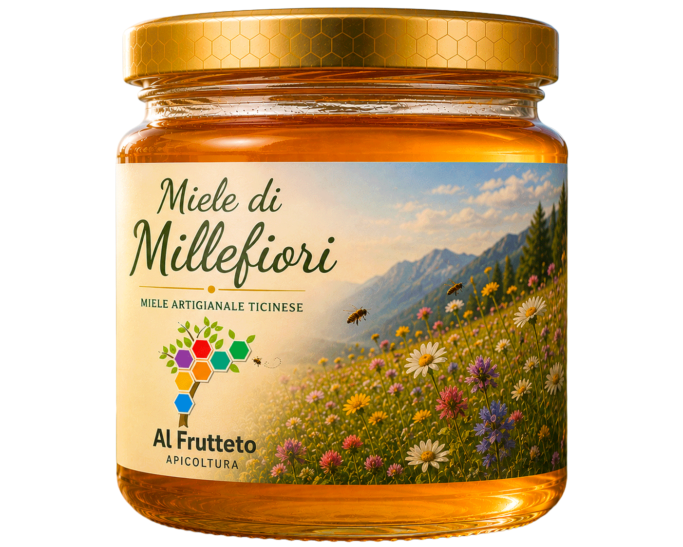 Vasetto di miele millefiori ticinese di Al Frutteto Apicoltura