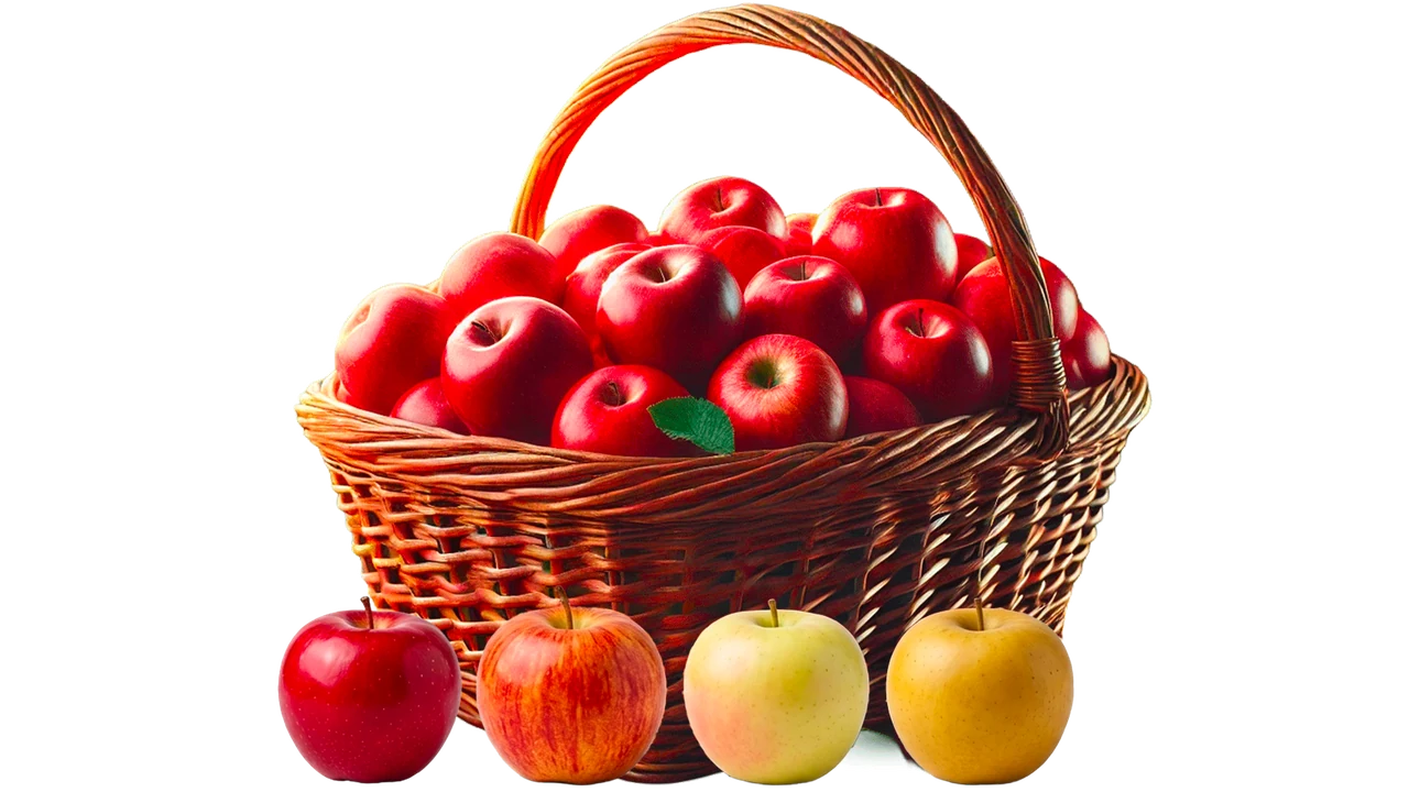 Cesto di mele del nostro frutteto
